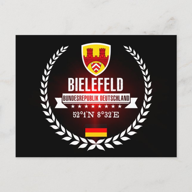 Cartão Postal Bielefeld (Frente)