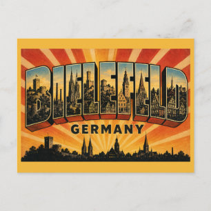 Cartão Postal Bielefeld Alemanha Sparrenburg