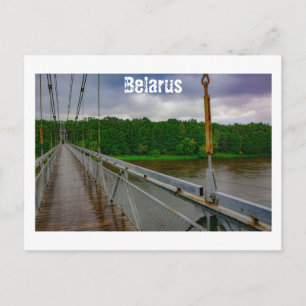 Cartão Postal Bielorrússia Беларусь Мосты Ponte Masty Arquitetur