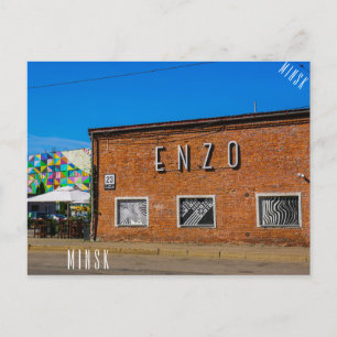 Cartão Postal Bielorrússia Б е л а у р с ь М и  a Minsk н a Graf