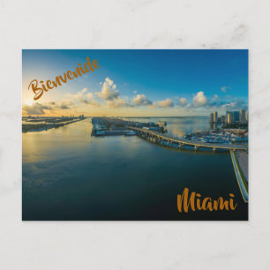 Cartão Postal Bienvenido a la postal de Miami