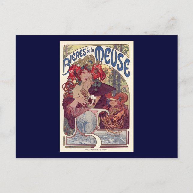 Cartão Postal Bieres de la Meuse (Frente)
