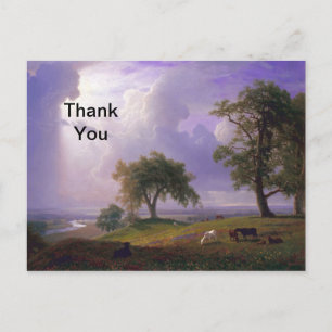 Cartão Postal Bierstadt California Spring Pintura Obrigado