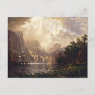Cartão Postal Bierstadt Entre as Montanhas Sierra Nevada
