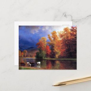 Cartão Postal Bierstadt - No Saco, belas artes,