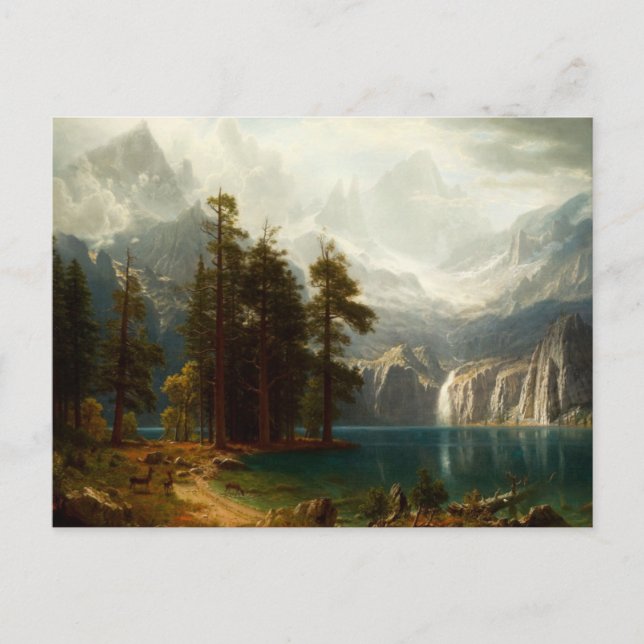 Cartão postal Bierstadt Sierra Nevadas (Frente)