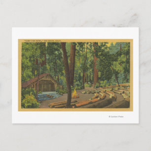 Cartão Postal Big Basin, Vista "Camp Fire Bowl" da Califórnia