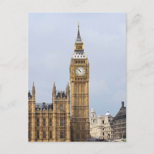 Cartão Postal Big Ben, Clock Tower, Westminster, Londres (Frente)