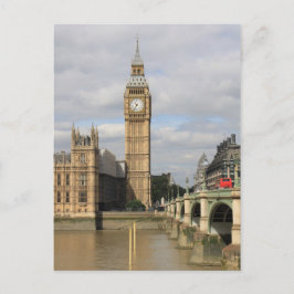 Cartão Postal Big Ben e Casas do Parlamento - Londres