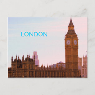 Cartão postal Big Ben e do Parlamento Britânico