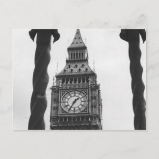 Cartão Postal Big Ben em preto e branco