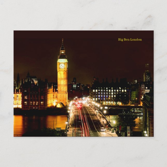 Cartão Postal Big Ben London (Frente)