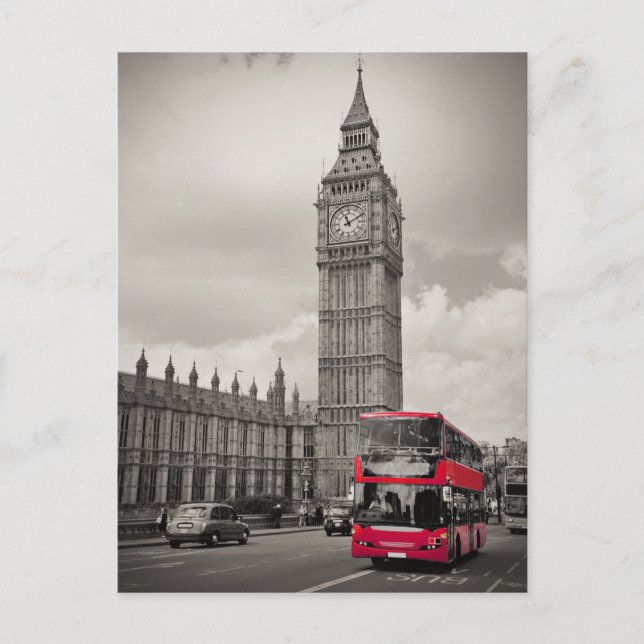 Cartão Postal Big Ben London (Frente)