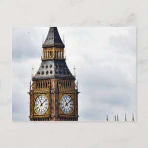 Cartão Postal Big Ben London Clock Towers E Westminster Abbey
