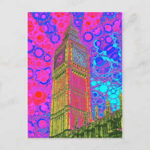 Cartão postal Big Ben Psychedelic