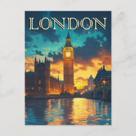 Cartão Postal Big Ben, Viagem a Londres 