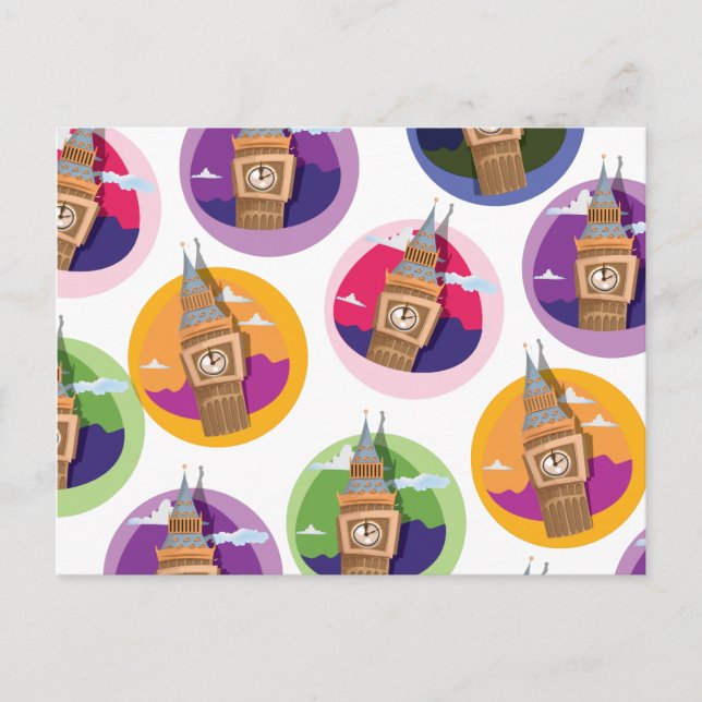 Cartão Postal Big Ben Westminster Clock Tower (Frente)