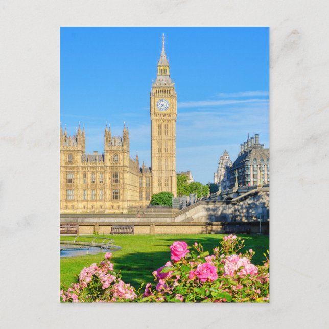 Cartão Postal "Big Ben" Westminster, London UK Postcard (Frente)