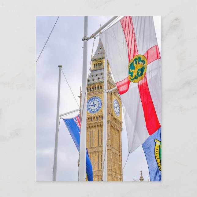 Cartão Postal "Big Ben" Westminster, London UK Postcard (Frente)