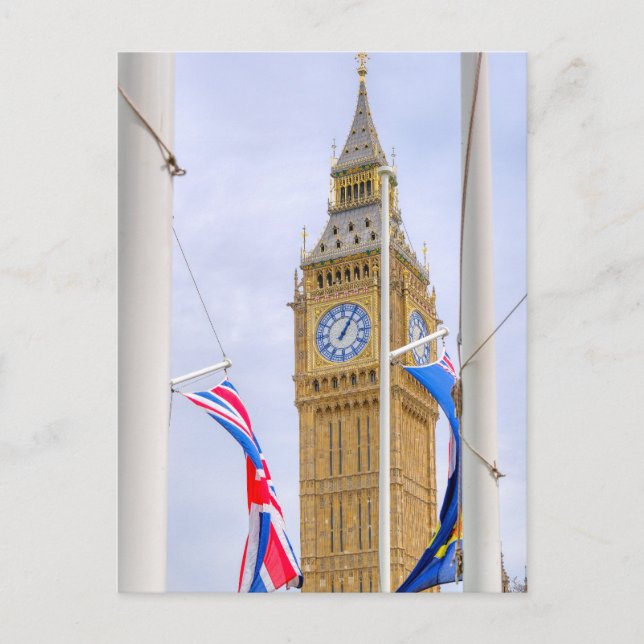 Cartão Postal "Big Ben" Westminster, London UK Postcard (Frente)