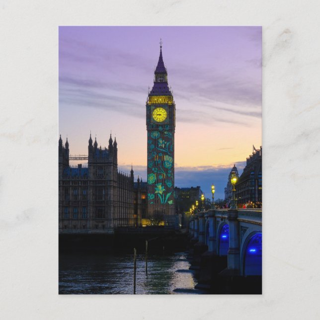 Cartão Postal "Big Ben" Westminster, London UK Postcard (Frente)