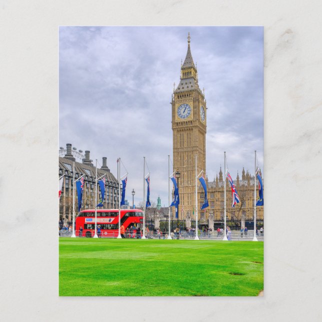 Cartão Postal "Big Ben" Westminster, London UK Postcard (Frente)