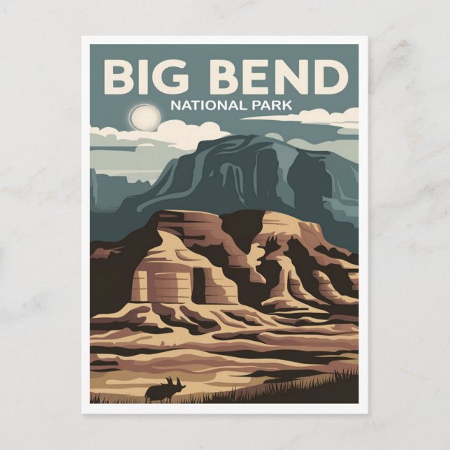 Cartão Postal Big Bend National Park Texas (Frente)