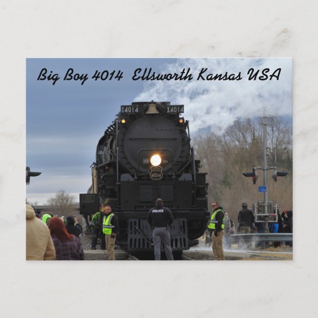 Cartão Postal Big Boy 4014 Ellsworth Kansas EUA (Frente)
