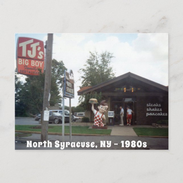 Cartão Postal Big Boy North Syracuse 1980 do TJ (Frente)