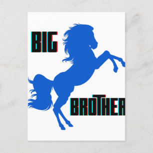 Cartão Postal Big Brother Horse Rearing