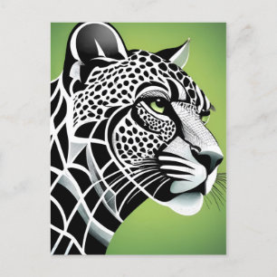 Cartão Postal Big Cat Lepard Jaguar