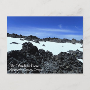Cartão Postal Big Obsidian Flow, Oregon