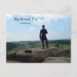 Cartão Postal Big Round Top em Gettysburg