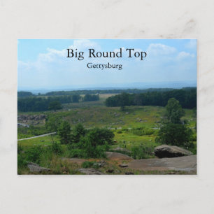 Cartão Postal Big Round Top em Gettysburg