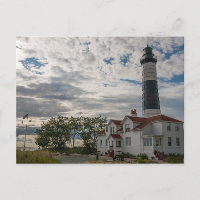 Cartão Postal Big Sable Point Light, Michigan (Frente)