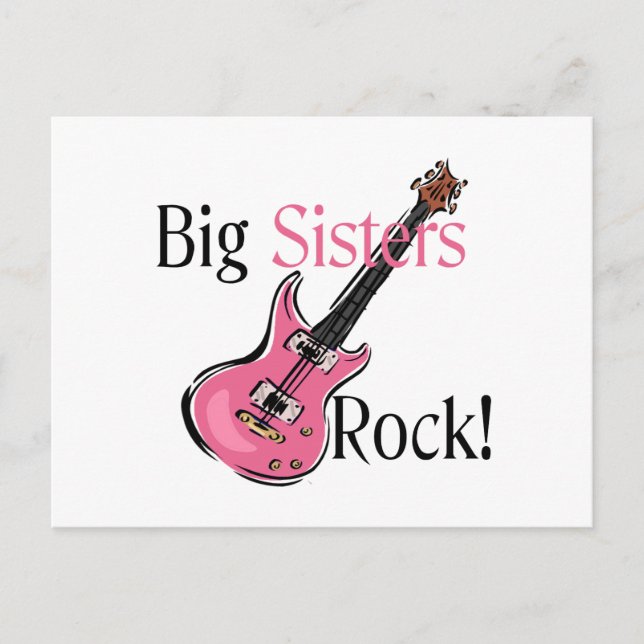 Cartão Postal Big Sisters Rock (Frente)