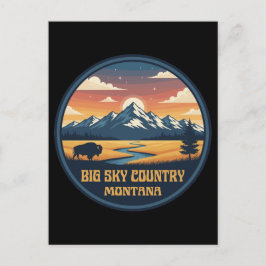 Cartão Postal Big Sky Country Montana