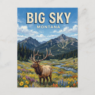 Cartão Postal Big Sky Montana