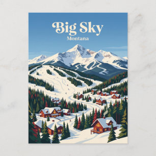Cartão Postal Big Sky Montana, EUA