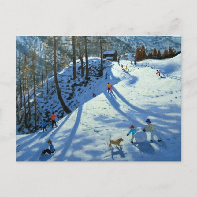 Cartão Postal Big Snowball Zermatt (Frente)