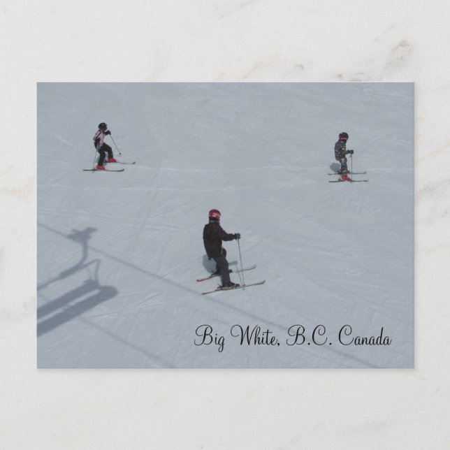 Cartão Postal Big White, BC Canadá (Frente)