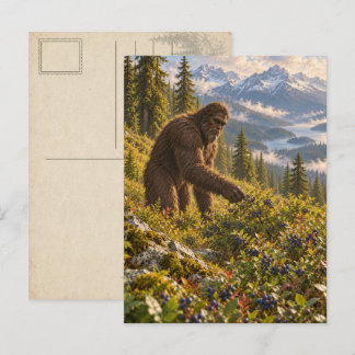 Cartão Postal Bigfoot da Temporada de Huckleberry