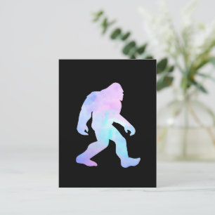 Cartão Postal Bigfoot de Aquarela