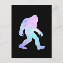 Cartão Postal Bigfoot de Aquarela