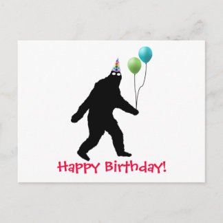 Cartão Postal Bigfoot Happy Birthday!
