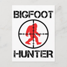 Cartão Postal Bigfoot Hunter Funny Bigfoot Lover