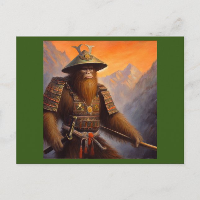 Cartão Postal Bigfoot Samurai (Frente)