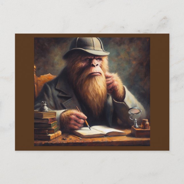 Cartão Postal Bigfoot Sherlock Holmes (Frente)