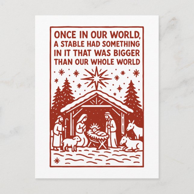 Cartão Postal Bigger than our whole world 1 (Frente)