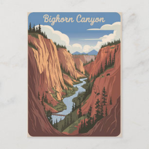 Cartão Postal Bighorn Canyon Vintage